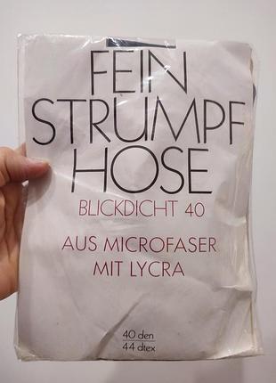 Новые серые колготки из микрофибры blickdicht 40 den германия (размер s / 38-40)