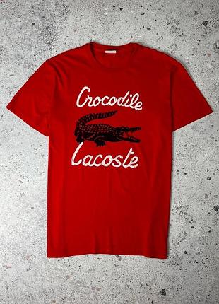 Футболка lacoste sport crocodile vintage graphic tee made in peru