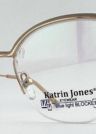 Комп'ютерні окуляри katrin jones kj3126 c4 — напівобідкова оправа з флексами та лінзами blue light blocker