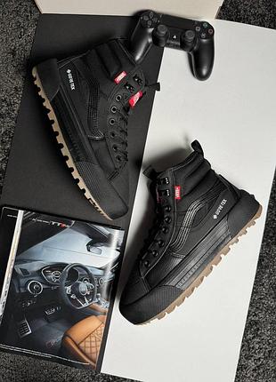 ❄️чоловічі кросівки vans sk8-hi mte-3 fur m black