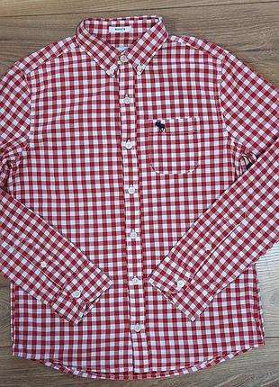 Сорочка для хлопчика abercrombie kids у клітинку, 152-158 см