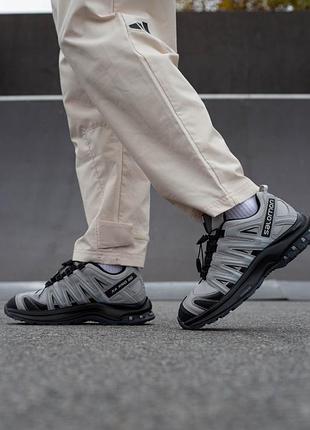Кросівки чоловічі водонепроникні саломон сірі salomon xa pro 3d gray waterproof