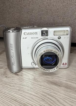 Цифровой фотоаппарат canon powershot a85 винтажный