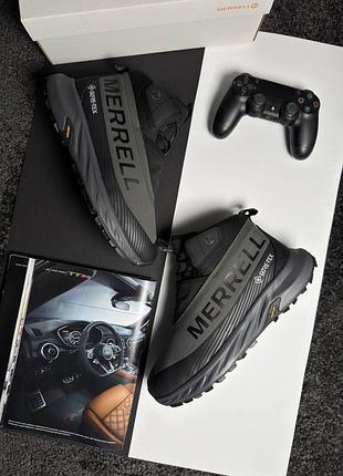 ❄️чоловічі кросівки merrell agility peak 5 zero fur khaki black