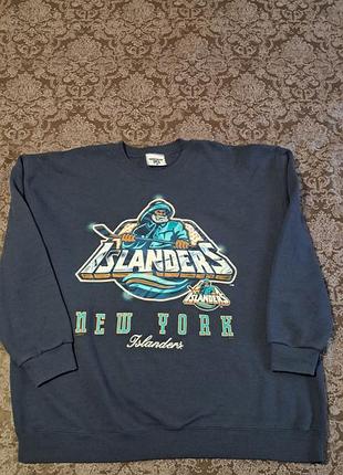 Світшот вінтажний new york islanders fisherman 1990-х років xxl