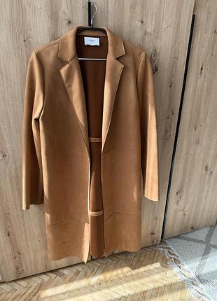 Тренч zara під замшу