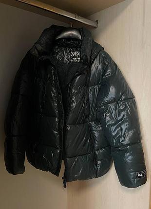 Зимний пуховик zara
