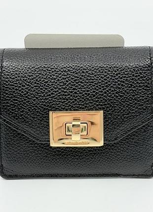 Michael kors міні гаманець карт холдер шкіра чорний
