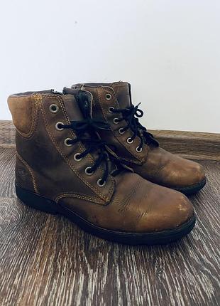 Шкіряні жіночі черевики timberland 2