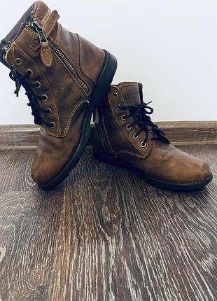 Шкіряні жіночі черевики timberland