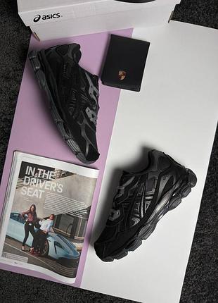 ❄️жіночі кросівки asics gel-nyc fur black
