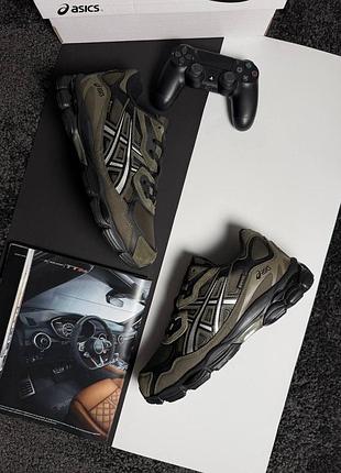 ❄️чоловічі кросівки asics gel-nyc fur khaki black