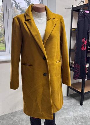 Пальто primark гірчичного кольору, розмір m (арт.02879)