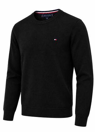 Свитер мужской tommy hilfiger men's classic cotton sweater th-477-001bl m
