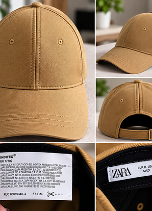 Бейсболка zara бежева розмір m