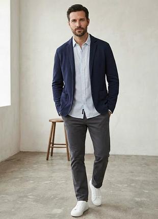 Стильний чоловічий структурний піджак / блейзер marc o'polo (structured cotton)