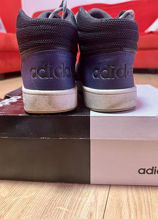 Кеди adidas високі синьо-чорні 2