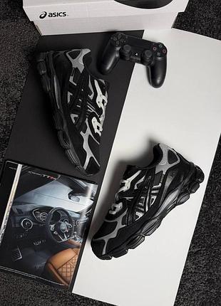 ❄️чоловічі кросівки asics gel-nyc fur black metallic