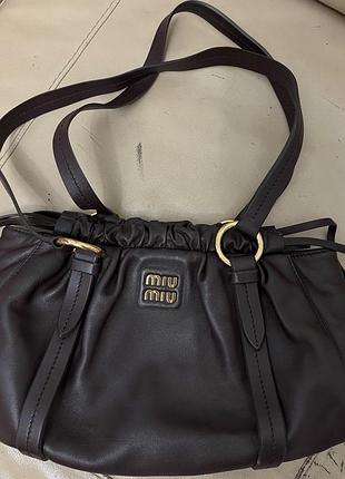 Нова сумка бордо от miu miu 6