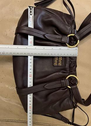 Нова сумка бордо от miu miu 10