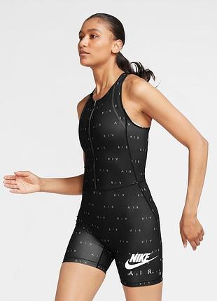 Nike air printed running bodysuit  женский спортивный-беговой комбинезон/трико