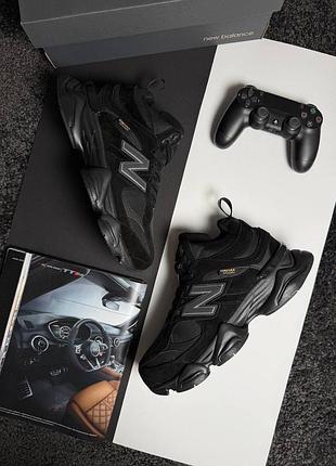 ❄️чоловічі кросівки new balance 9060 fur all black