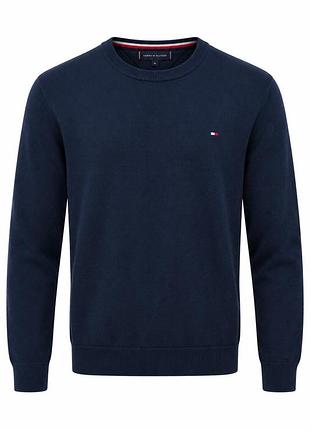 Свитер мужской tommy hilfiger men's classic cotton sweater th-477-001bnv m