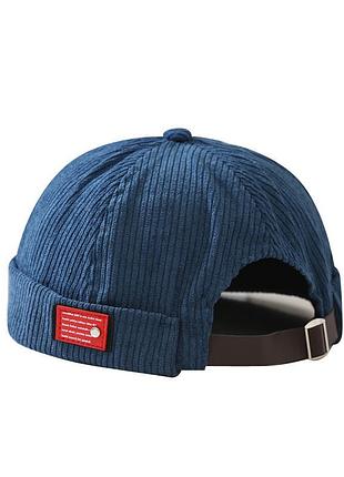 Docker cap кепка докера без козирка вельветова синій
