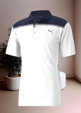 Чоловіча футболка-поло puma rotation bonded colorblock golf polo.