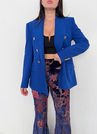 Синій піджак zara 4