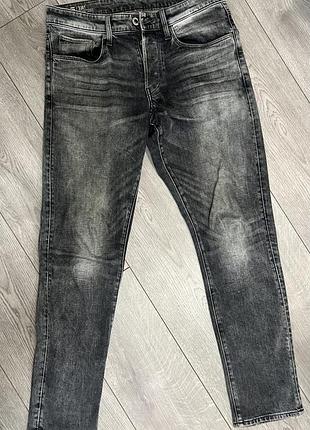 Джинси чоловічі g-star raw 3301 straight tapered сірі