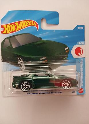Колекційна моделька hot wheels mazda savanna rx-7 fc зелена