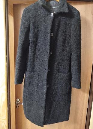 Жіноче пальто inwear букле вовна, чорне м-л