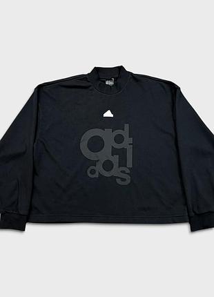 Світшот adidas чорний з логотипом