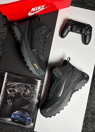 ❄️чоловічі кросівки nike rivah gtx fur black grey