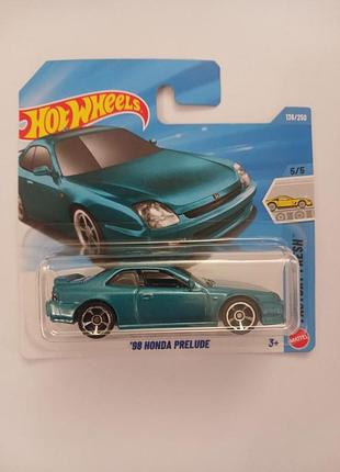 Колекційна модель hot wheels '98 honda prelude бірюзова