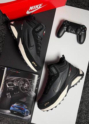 ❄️чоловічі кросівки nike rivah gtx fur grey black