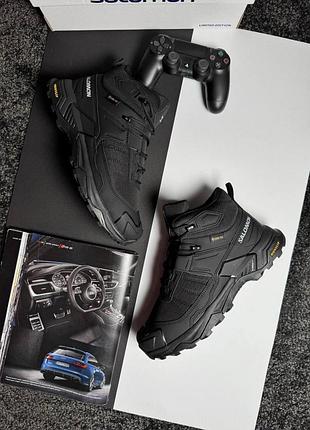 ❄️чоловічі кросівки salomon x ultra 4 mid fur black