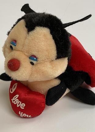 Мягкая игрушка божья коровка с сердечком «i love you», коллекционный плюшевый жук на день валентина, романтический подарок
