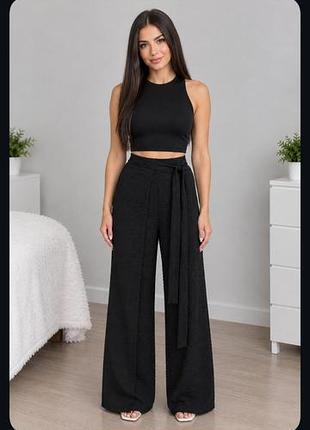 Широкі брюки палаццо на запах zara (р. m)