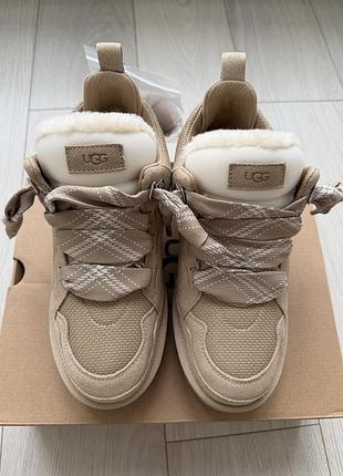 Кросівки ugg lowmel бежеві на платформі. оригінал!!