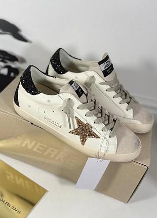 Жіночі білі молочні кеди золота зірка голден гусс суперстар golden goose super star ggdb