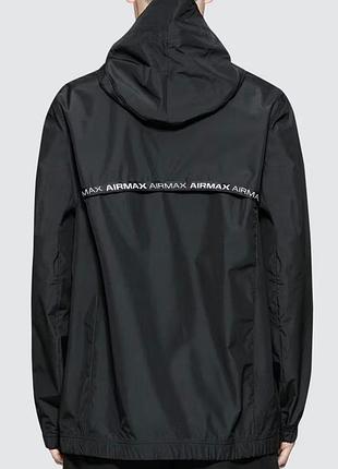 Чоловіча вітровка двостороння nike air max reversible jacket black silver ☘️