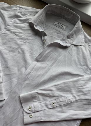 Чоловіча сорочка süvari slim fit біла 2