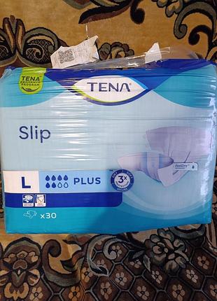 Підгузки для дорослих tena slip plus l, 30 шт