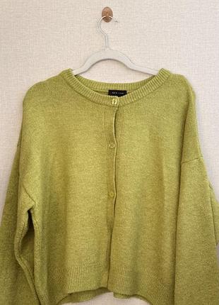 Кардиган жіночий new look лаймовий на ґудзиках