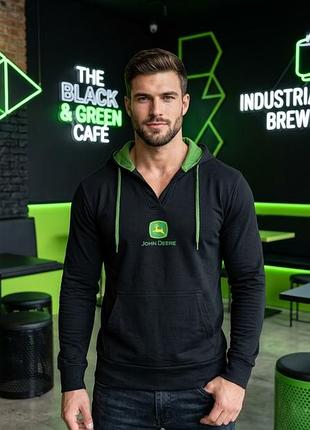 🧥 худі / кофта з капюшоном john deere | оригін. | розмір m-l / xl