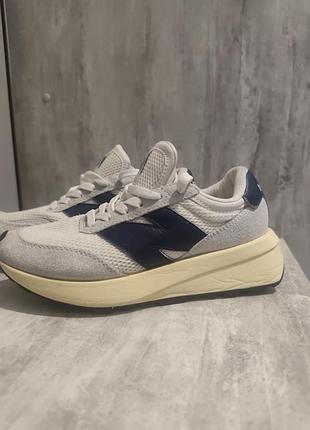Кросівки new balance на платформі біло-сині
