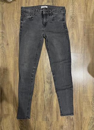 Джинси скіні zara сірі