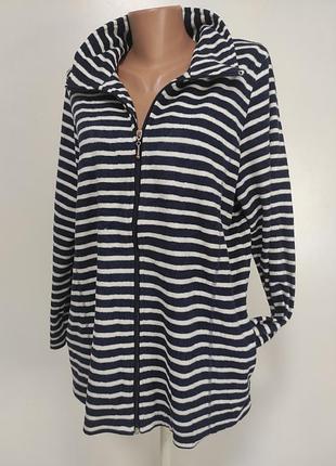 Тепла кофта на блискавці l /xl ог 126-130 см